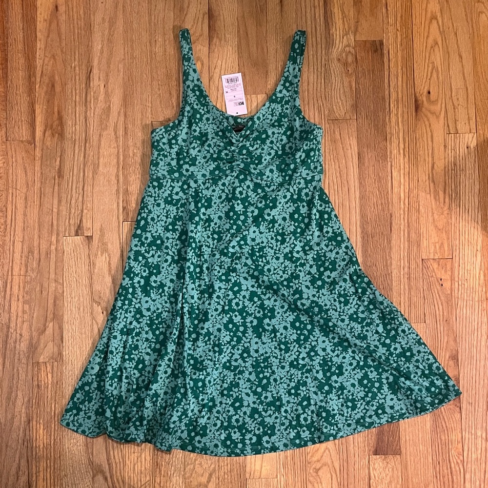 NWT Wild Fable Green Floral Mini Dress